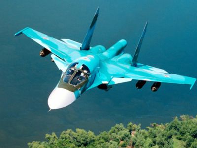 Фронтовой истребитель-бомбардировщик Су-34. Фото: sukhoi.org