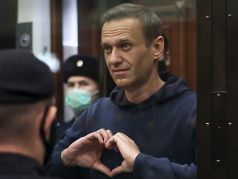 Алексей Навальный во время судебного заседания в Москве в 2021 году после того, как вернулся в Россию после покушения на него. Фото: Пресс-служба Мосгорсуда