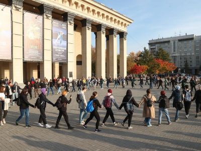 Начало акции протеста в Новосибирске. Фото: Кирилл Кухмарь / ТАСС