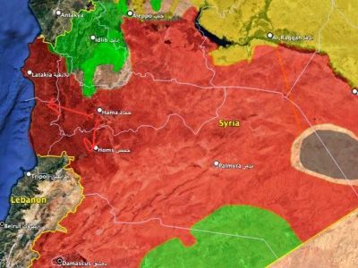 Карта размещения сил оппозиции сил в Сирии. Фото: Дзен.Ru