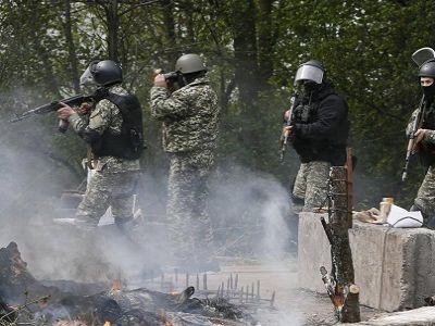 Украинский спецназ в Славянске. Фото: Facebook Олега Панфилова