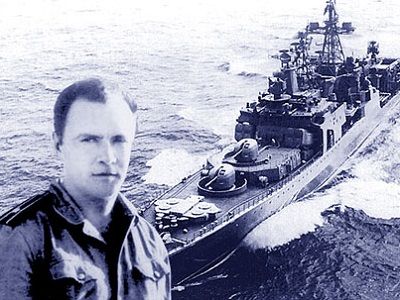 Валерий Саблин и БПК "Сторожевой". Источник - wiki.wargaming.net