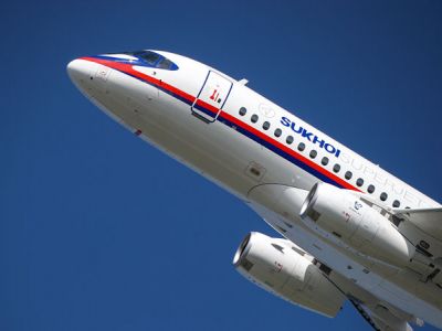 Самолет Sukhoi Superjet 100. Фото: Марина Лысцева / ТАСС